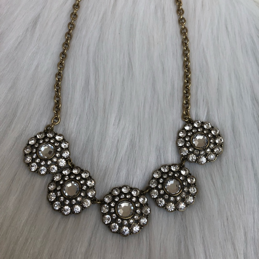 Rhinestone Statement Necklace - Picture 3 of 6